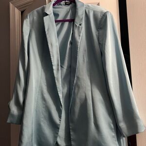 Elegant Light Blue Women's Blazer